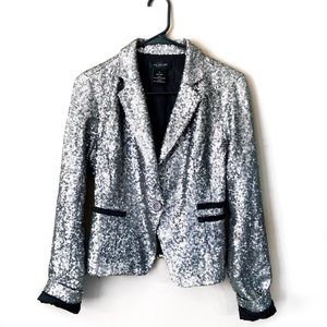 Miss me silver sequin blazer